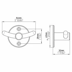 BAUHAUS Siro Garderobenhaken L X B X H: 64 X 42 X 32 Mm, Anzahl Haken: 2 Stk. 10 BAUHAUS Siro Garderobenhaken L X B X H: 64 X 42 X 32 Mm, Anzahl Haken: 2 Stk. -Cheap Regale Store 12 4632