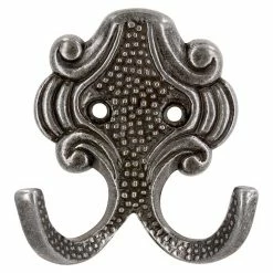 BAUHAUS Siro Garderobenhaken 431/ZN8 L X B X H: 61 X 65 X 28 Mm, Anzahl Haken: 1 Stk., Eisen - Antik