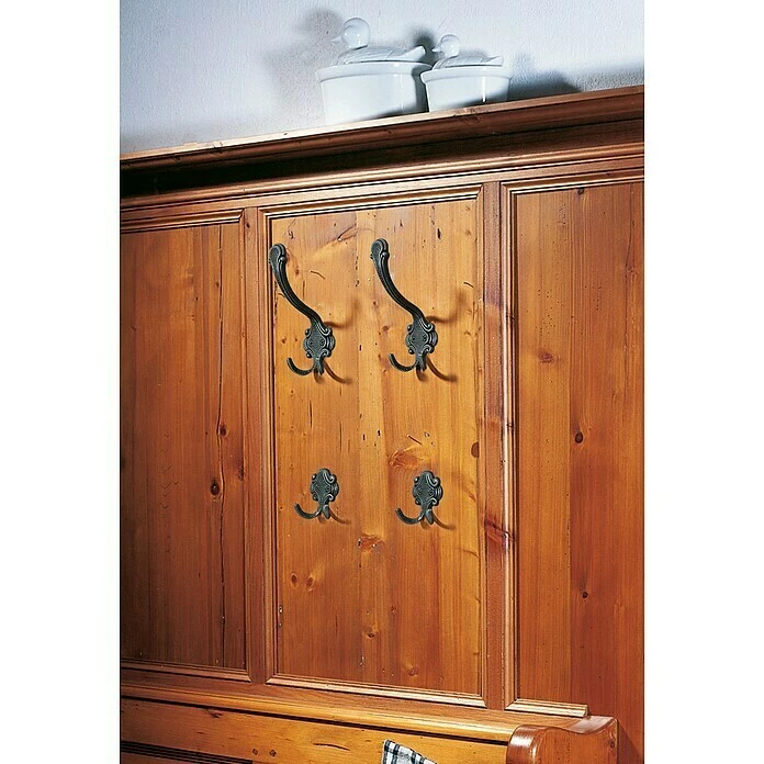 BAUHAUS Siro Garderobenhaken 431/ZN8 L X B X H: 61 X 65 X 28 Mm, Anzahl Haken: 1 Stk., Eisen - Antik 5 BAUHAUS Siro Garderobenhaken 431/ZN8 L X B X H: 61 X 65 X 28 Mm, Anzahl Haken: 1 Stk., Eisen - Antik – Bild 5