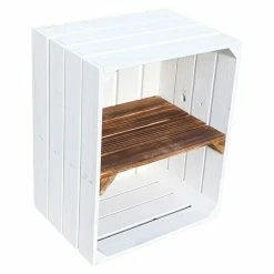 BAUHAUS Holzregal Johanna B X H: 40 X 50 Cm, Holz, Weiß/Braun