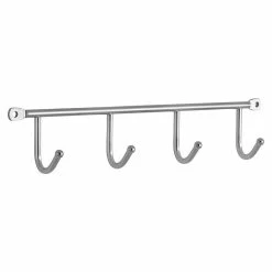 BAUHAUS Siro Garderobenleiste 2081-272ZN1 L X B X H: 272 X 53 X 32 Mm, Anzahl Haken: 4 Stk.