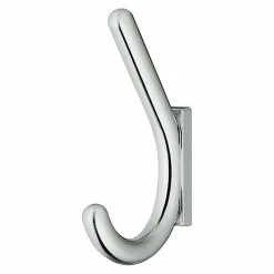 BAUHAUS Mantelhaken Ausstattung: 1 Haken, Lochabstand: 32 Mm, Verchromt Poliert, Rund