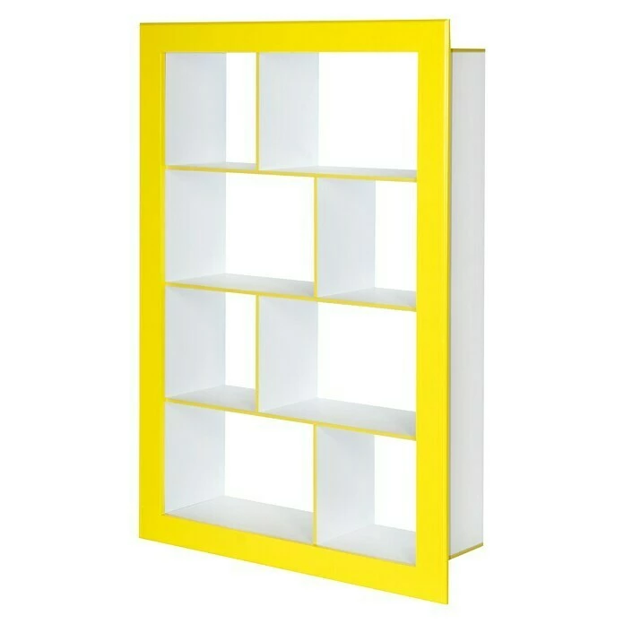 BAUHAUS Phönix Regal Frame L X B X H: 31,5 X 108,8 X 158,8 Cm, Weiß/Gelb, Traglast: 5 Kg/Boden 1 BAUHAUS Phönix Regal Frame L X B X H: 31,5 X 108,8 X 158,8 Cm, Weiß/Gelb, Traglast: 5 Kg/Boden