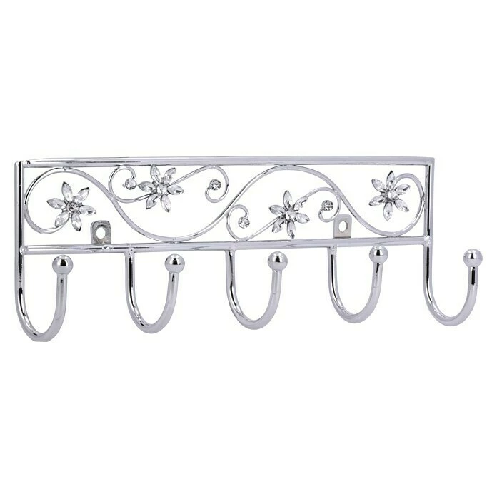 BAUHAUS Siro Garderobenleiste 2165-260ZN1JE 7 L X B X H: 260 X 90 X 50 Mm, Anzahl Haken: 5 Stk., Silber 3 BAUHAUS Siro Garderobenleiste 2165-260ZN1JE 7 L X B X H: 260 X 90 X 50 Mm, Anzahl Haken: 5 Stk., Silber – Bild 3