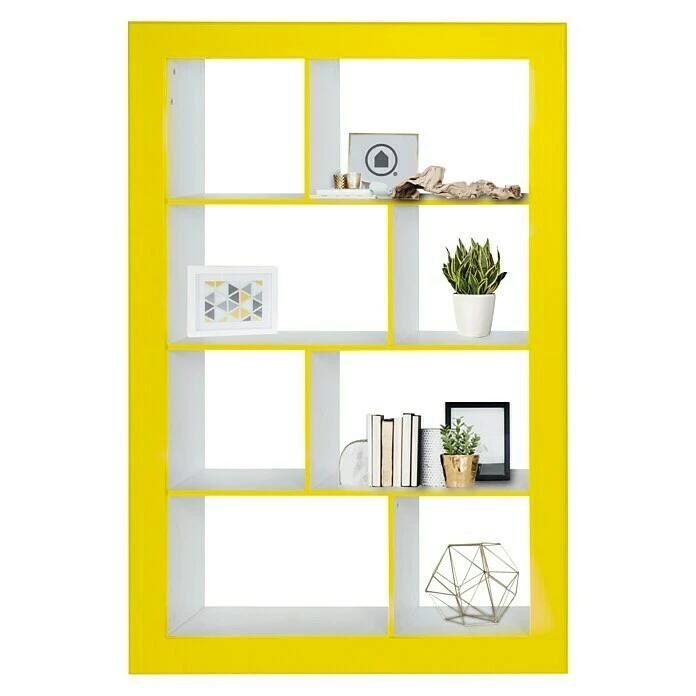BAUHAUS Phönix Regal Frame L X B X H: 31,5 X 108,8 X 158,8 Cm, Weiß/Gelb, Traglast: 5 Kg/Boden 3 BAUHAUS Phönix Regal Frame L X B X H: 31,5 X 108,8 X 158,8 Cm, Weiß/Gelb, Traglast: 5 Kg/Boden – Bild 3