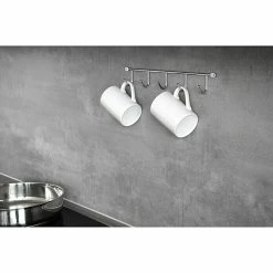 BAUHAUS Siro Hakenleiste 2081 3,2 X 5,3 Cm, Anzahl Haken: 5 Stk., Verchromt -Cheap Regale Store 12 4748