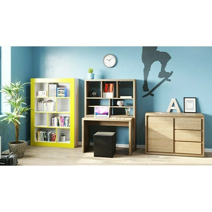 BAUHAUS Phönix Regal Frame L X B X H: 31,5 X 108,8 X 158,8 Cm, Weiß/Gelb, Traglast: 5 Kg/Boden 4 BAUHAUS Phönix Regal Frame L X B X H: 31,5 X 108,8 X 158,8 Cm, Weiß/Gelb, Traglast: 5 Kg/Boden – Bild 4