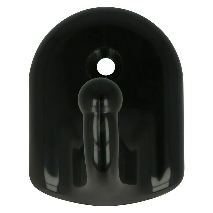 BAUHAUS Häfele Garderobenhaken Kunststoff, Schwarz 2 BAUHAUS Häfele Garderobenhaken Kunststoff, Schwarz – Bild 2