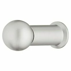 BAUHAUS Garderobenhaken Ø X L: 12 X 43 Mm, Messing, Vernickelt, Matt