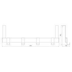 BAUHAUS Garderobenleiste L X B X H: 404 X 51 X 138 Mm, Anzahl Haken: 4 5 BAUHAUS Garderobenleiste L X B X H: 404 X 51 X 138 Mm, Anzahl Haken: 4 -Cheap Regale Store 12 4757