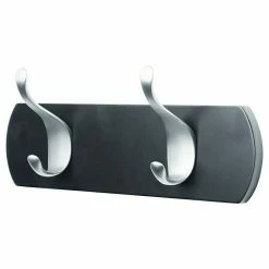 BAUHAUS Umbra Garderobenleiste Wave L X B X H: 23,4 X 9,5 X 6,3 Cm, Anzahl Haken: 2, Schwarz