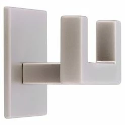 BAUHAUS Siro Garderobenhaken 2331/ZN4KV1S L X B X H: 60 X 50 X 38 Mm, Anzahl Haken: 1 Stk., Vernickelt Matt