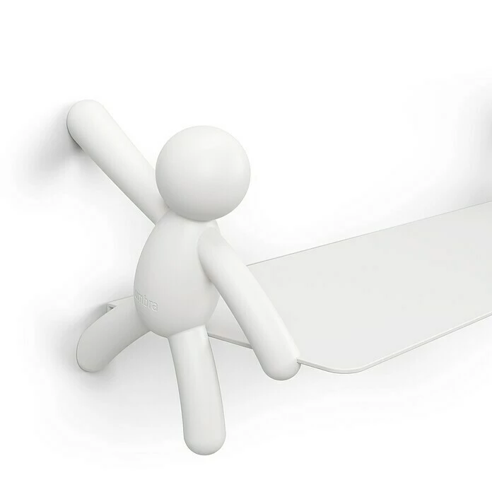 BAUHAUS Kleiderhaken Buddy 7,5 X 16,8 Cm, Weiß, Traglast: 2,2 Kg/Haken 2 BAUHAUS Kleiderhaken Buddy 7,5 X 16,8 Cm, Weiß, Traglast: 2,2 Kg/Haken – Bild 2