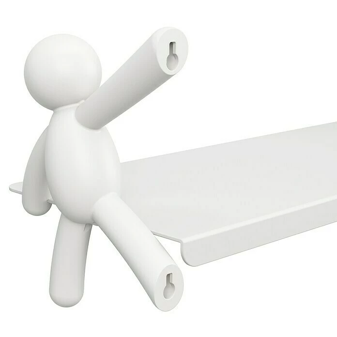 BAUHAUS Kleiderhaken Buddy 7,5 X 16,8 Cm, Weiß, Traglast: 2,2 Kg/Haken 3 BAUHAUS Kleiderhaken Buddy 7,5 X 16,8 Cm, Weiß, Traglast: 2,2 Kg/Haken – Bild 3