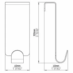 BAUHAUS Siro Garderobenhaken 2180 L X H: 99 X 40 Mm, 3 Haken, Verchromt 9 BAUHAUS Siro Garderobenhaken 2180 L X H: 99 X 40 Mm, 3 Haken, Verchromt -Cheap Regale Store 12 4859