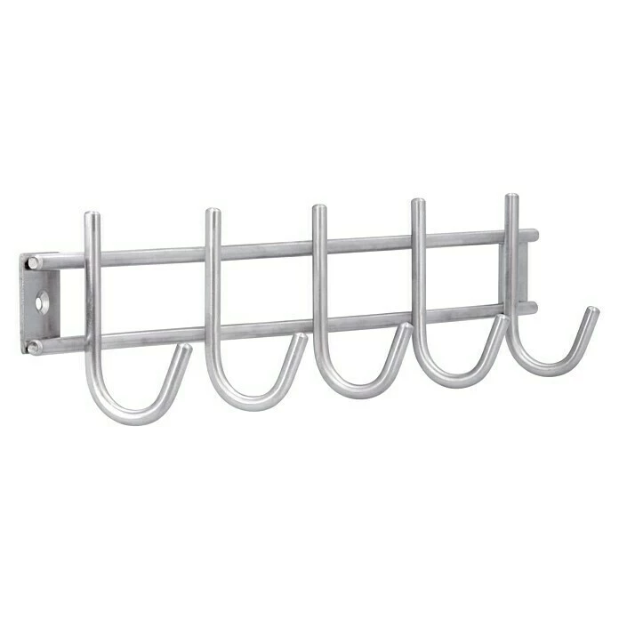 BAUHAUS Siro Garderobenleiste 380N1V1E L X B X H: 380 X 80 X 50 Mm, Anzahl Haken: 5 Stk. 1 BAUHAUS Siro Garderobenleiste 380N1V1E L X B X H: 380 X 80 X 50 Mm, Anzahl Haken: 5 Stk.