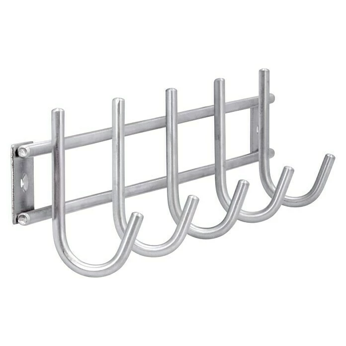 BAUHAUS Siro Garderobenleiste 380N1V1E L X B X H: 380 X 80 X 50 Mm, Anzahl Haken: 5 Stk. 3 BAUHAUS Siro Garderobenleiste 380N1V1E L X B X H: 380 X 80 X 50 Mm, Anzahl Haken: 5 Stk. – Bild 3