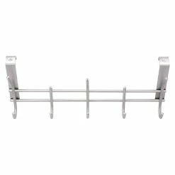 BAUHAUS Siro Türgarderobe 2257 Edelstahl L X H: 340 X 151 Mm, Anzahl Haken: 5 Stk. -Cheap Regale Store 12 4888