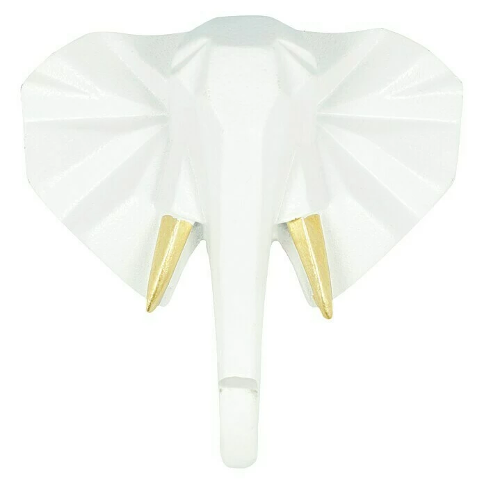 BAUHAUS Garderobenhaken Elefant L X B X H: 10,6 X 4 X 10,8 Cm, Weiß 2 BAUHAUS Garderobenhaken Elefant L X B X H: 10,6 X 4 X 10,8 Cm, Weiß – Bild 2