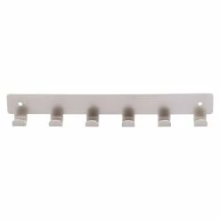 BAUHAUS Siro Garderobenleiste 1603-240ZN4 L X B X H: 240 X 41 X 16 Mm, Anzahl Haken: 6 Stk., Vernickelt Matt -Cheap Regale Store 12 4906
