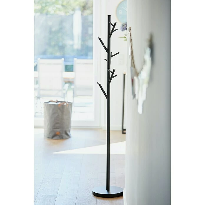 BAUHAUS Garderobenständer Loft Ø X H: 30 X 170 Cm, Anzahl Haken: 15, Schwarz 2 BAUHAUS Garderobenständer Loft Ø X H: 30 X 170 Cm, Anzahl Haken: 15, Schwarz – Bild 2