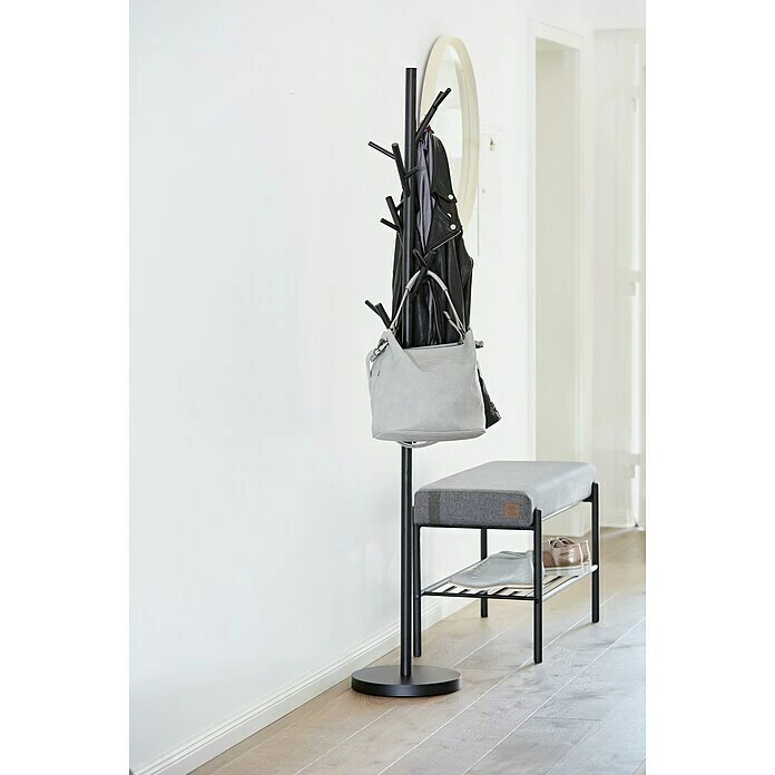 BAUHAUS Garderobenständer Loft Ø X H: 30 X 170 Cm, Anzahl Haken: 15, Schwarz 6 BAUHAUS Garderobenständer Loft Ø X H: 30 X 170 Cm, Anzahl Haken: 15, Schwarz – Bild 6