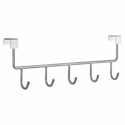 BAUHAUS Siro Türgarderobe 2378 L X H: 355 X 110 Mm, Anzahl Haken: 5 Stk., Verchromt