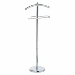 BAUHAUS Zeller Present Herrendiener L X B X H: 43 X 25,5 X 109 Cm, Belastbarkeit: 2 Kg, Silber