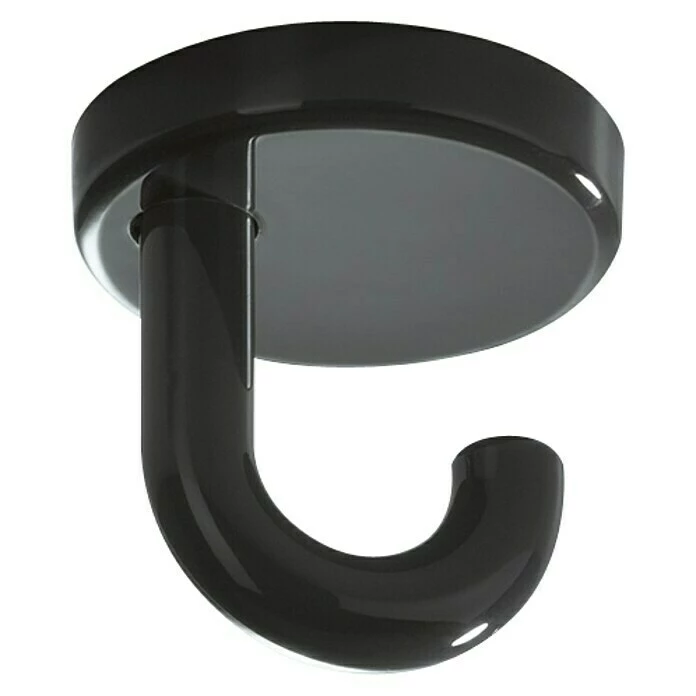 BAUHAUS Garderobenhaken Ø X L: 40 X 40 Mm, Polyamid, Deckenmontage, Schwarz 1 BAUHAUS Garderobenhaken Ø X L: 40 X 40 Mm, Polyamid, Deckenmontage, Schwarz