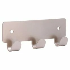 BAUHAUS Siro Hakenleiste L X H: 114 X 41 Mm, Anzahl Haken: 3 Stk., Vernickelt