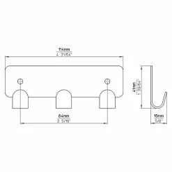 BAUHAUS Siro Hakenleiste L X H: 114 X 41 Mm, Anzahl Haken: 3 Stk., Vernickelt 9 BAUHAUS Siro Hakenleiste L X H: 114 X 41 Mm, Anzahl Haken: 3 Stk., Vernickelt -Cheap Regale Store 12 5019