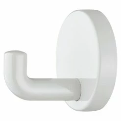 BAUHAUS Garderobenhaken Ø X L: 40 X 30 Mm, Polyamid, Wandmontage, Weiß