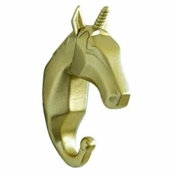 BAUHAUS Garderobenhaken Einhorn L X B X H: 4 X 7 X 12 Cm, Gold -Cheap Regale Store 12 5046