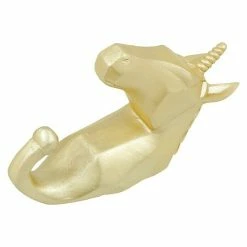 BAUHAUS Garderobenhaken Einhorn L X B X H: 4 X 7 X 12 Cm, Gold -Cheap Regale Store 12 5047