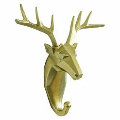 BAUHAUS Garderobenhaken Rentier L X B X H: 16 X 6,2 X 17 Cm, Gold -Cheap Regale Store 12 5087