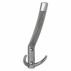 BAUHAUS Siro Garderobenhaken 2213/ZN29 L X B X H: 60 X 148 X 66 Mm, Anzahl Haken: 1 Stk., Silber