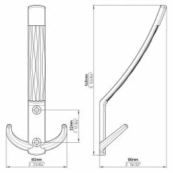 BAUHAUS Siro Garderobenhaken 2213/ZN29 L X B X H: 60 X 148 X 66 Mm, Anzahl Haken: 1 Stk., Silber 9 BAUHAUS Siro Garderobenhaken 2213/ZN29 L X B X H: 60 X 148 X 66 Mm, Anzahl Haken: 1 Stk., Silber -Cheap Regale Store 12 5099