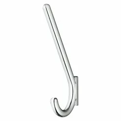 BAUHAUS Garderobenhaken Ausstattung: 1 Haken, Lochabstand: 32 Mm, Verchromt Matt, Rund