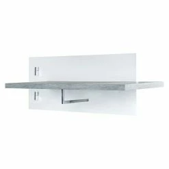 BAUHAUS Phönix Bruno Garderobenleiste L X B X H: 20 X 75 X 30 Cm, Grau/Weiß