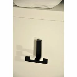 BAUHAUS Siro Garderobenhaken L X B X H: 70 X 61 X 40 Mm, Anzahl Haken: 2 Stk., Schwarz -Cheap Regale Store 12 5140