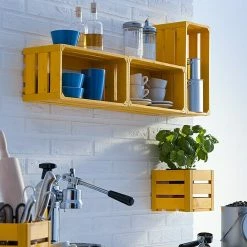 BAUHAUS HolzZollhaus Holzkiste A 1/2 35 X 35 X 32 Cm, Home Sweet Home, Gehobelt -Cheap Regale Store 12 518