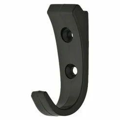 BAUHAUS Häfele Garderobenhaken Kunststoff L X H: 23 X 70 Mm, Schwarz