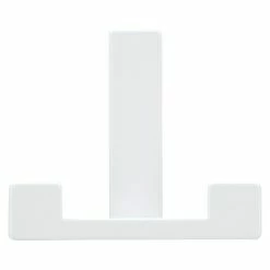 BAUHAUS Siro Garderobenhaken L X B X H: 70 X 61 X 40 Mm, Anzahl Haken: 2 Stk., Weiß -Cheap Regale Store 12 5222