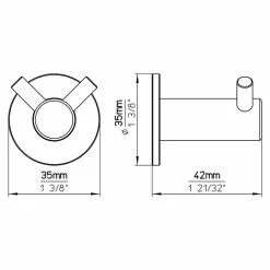 BAUHAUS Siro Garderobenhaken 2283-42N1 L X B X H: 35 X 35 X 42 Mm, Anzahl Haken: 2 Stk. -Cheap Regale Store 12 5231