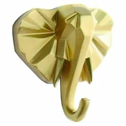 BAUHAUS Garderobenhaken Elefant L X B X H: 10,6 X 4 X 10,8 Cm, Gold