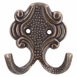 BAUHAUS Siro Garderobenhaken 431/ZN10 L X B X H: 61 X 65 X 28 Mm, Anzahl Haken: 1 Stk., Messing - Antik