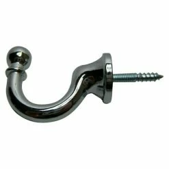 BAUHAUS Möbelhaken Länge: 30 Mm, Schwarz, Messing