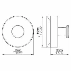 BAUHAUS Siro Garderobenhaken L X B X H: 50 X 50 X 30 Mm, Anzahl Haken: 1 Stk., Silber -Cheap Regale Store 12 5277