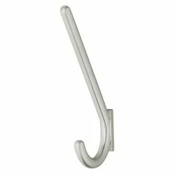 BAUHAUS Garderobenhaken Ausstattung: 1 Haken, Lochabstand: 32 Mm, Vernickelt Matt, Rund