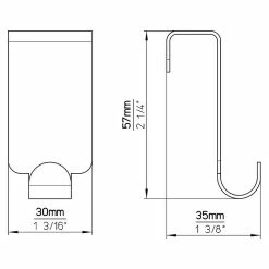 BAUHAUS Siro Garderobenhaken 2179 L X H: 60 X 30 Mm, Ausstattung: 5 Haken, Verchromt -Cheap Regale Store 12 5289
